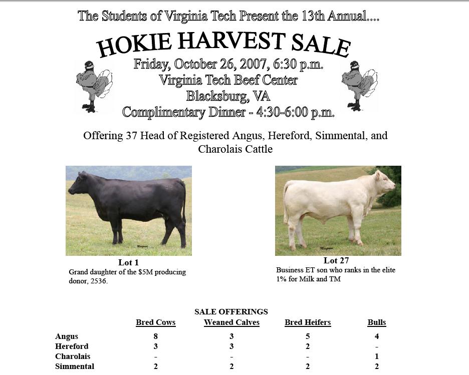 Hokie Harvest Sale