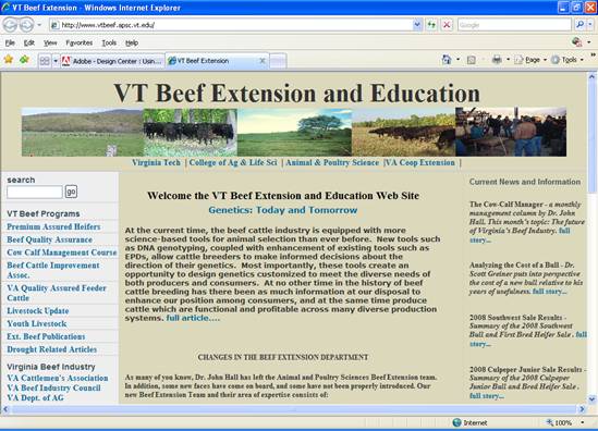 VT Beef Extension and Education